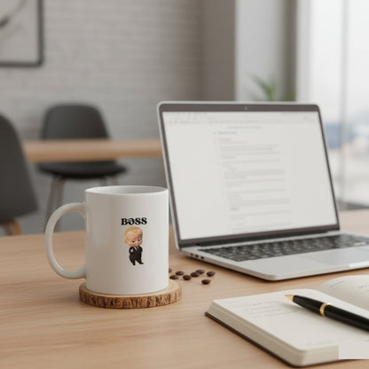 Boss Baby Mug Pakistan - Cute Cartoon Character Coffee Cup