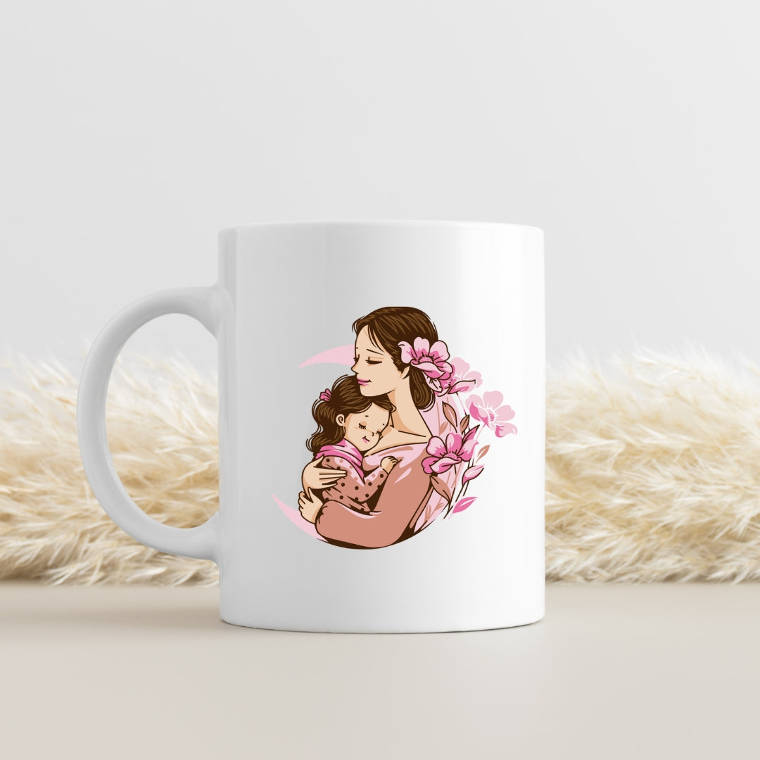 Mother & Daughter Love Mug - Beautiful Mom Baby Coffee Cup