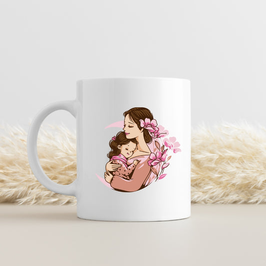 Mother & Daughter Love Mug - Beautiful Mom Baby Coffee Cup