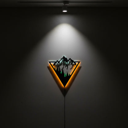 LED Mountain Wall Art – Backlit Nature Decor