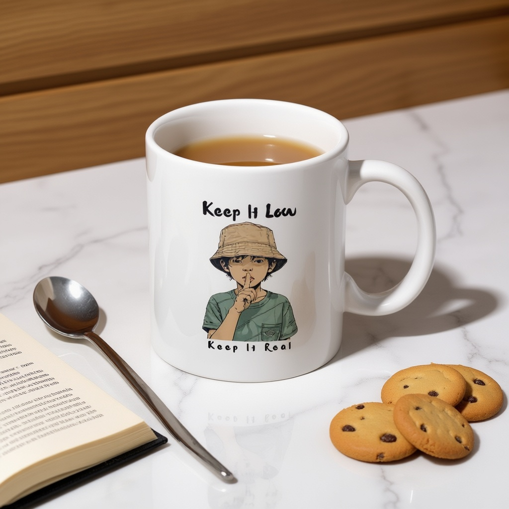 Keep It Low Keep It Real Anime Style Coffee Mug - Streetwear Aesthetic Cup