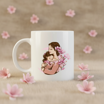 Mother & Daughter Love Mug - Beautiful Mom Baby Coffee Cup